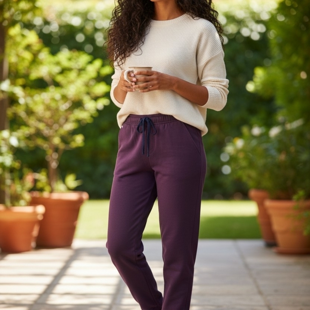 Figs Women's Deep Purple Jogger Pants Size XL